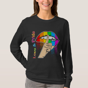 Rainbow Lips Lgbt Pride T-Shirt