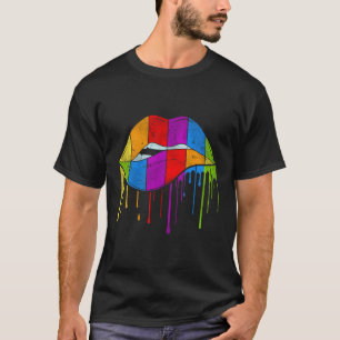 Rainbow Lips Lgbt T-Shirt