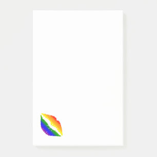 Rainbow Lips Post-it Notes