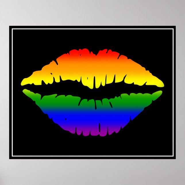 Rainbow Lips Poster (Front)