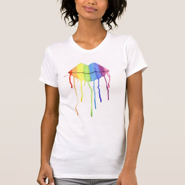 Rainbow Lips T-Shirt (Front)