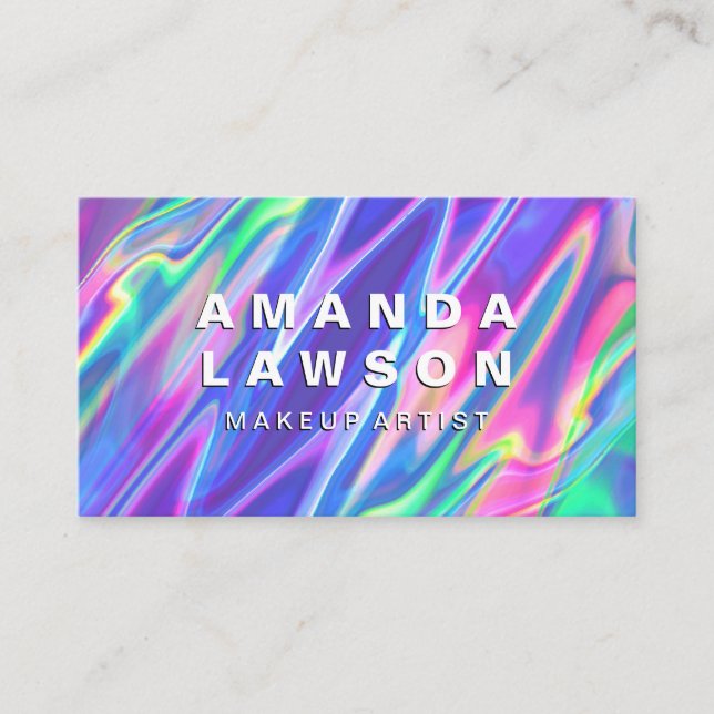Rainbow Liquid Appointment Card (Front)