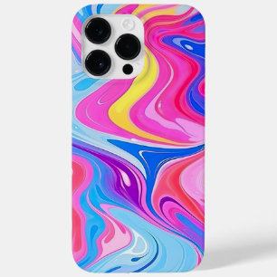 Rainbow Liquid Marble Case-Mate iPhone 14 Pro Max Case