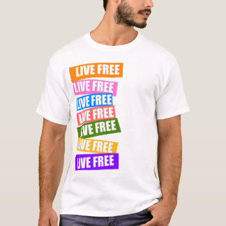 Rainbow Live Free Tee