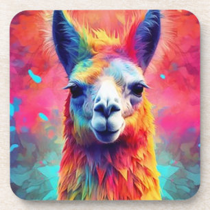 Rainbow Llama Coaster