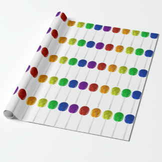 Rainbow Lollipop Wrapping Paper
