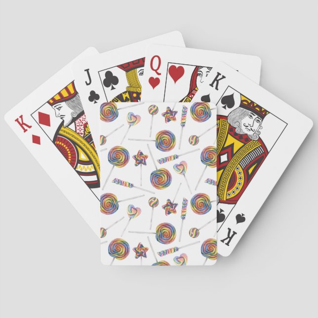 Rainbow Lollipops Playing Cards (Back)