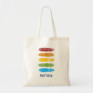 Rainbow Longboards Skateboards Personalized Tote Bag