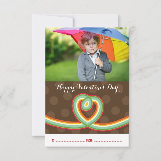Rainbow Loop Classroom Valentine's Day Photo Cards (Front)