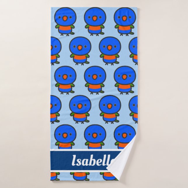 Rainbow Lorikeet Bath Towel (Bath Towel)