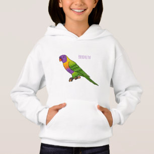 Rainbow lorikeet bird cartoon illustration