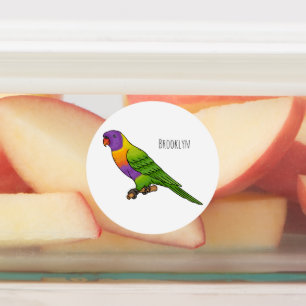 Rainbow lorikeet bird cartoon illustration
