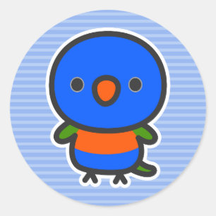 Rainbow Lorikeet Classic Round Sticker
