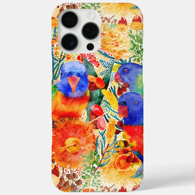 Rainbow Lorikeet Garden  Case-Mate iPhone Case (Back)
