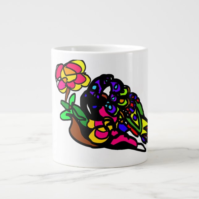 Rainbow Lorikeet Large Coffee Mug (Front)