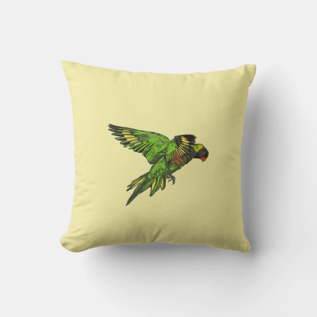 Rainbow Lorikeet (Trichoglossus haematodus) Cushion (Front)
