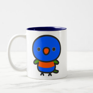 Rainbow Lorikeet Two-Tone Coffee Mug