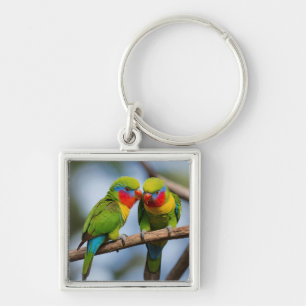 Rainbow Lorikeets Key Ring