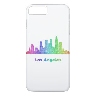 Rainbow Los Angeles skyline iPhone 8 Plus/7 Plus Case