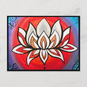 Rainbow Lotus postcard