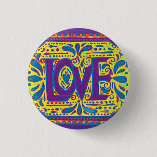 Rainbow Love 3 Cm Round Badge