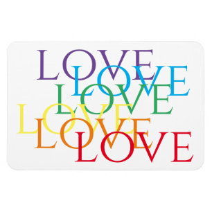 RAINBOW LOVE 4x6 Flexible Magnet