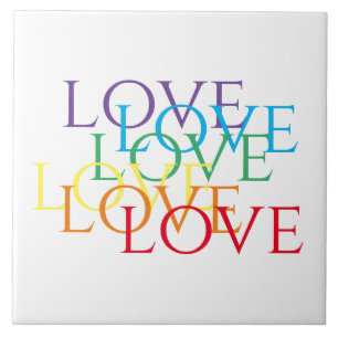 RAINBOW LOVE 6x6 Ceramic Tile 