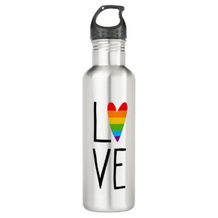 Rainbow Love 710 Ml Water Bottle