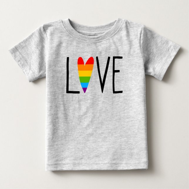 Rainbow Love Baby T-Shirt (Front)