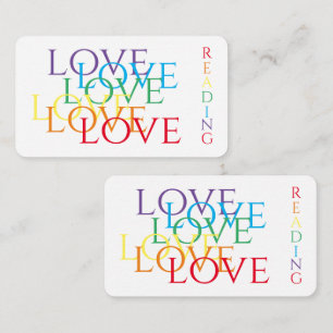 RAINBOW LOVE Bookmark - 3.5x2 Card