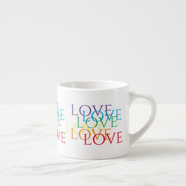 RAINBOW LOVE Espresso Cup (Right)