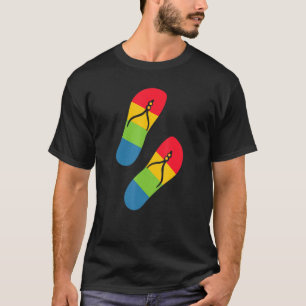 Rainbow Love Flip-Flop Sandals T-Shirt