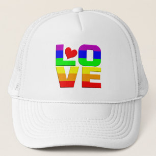 Rainbow Love hat