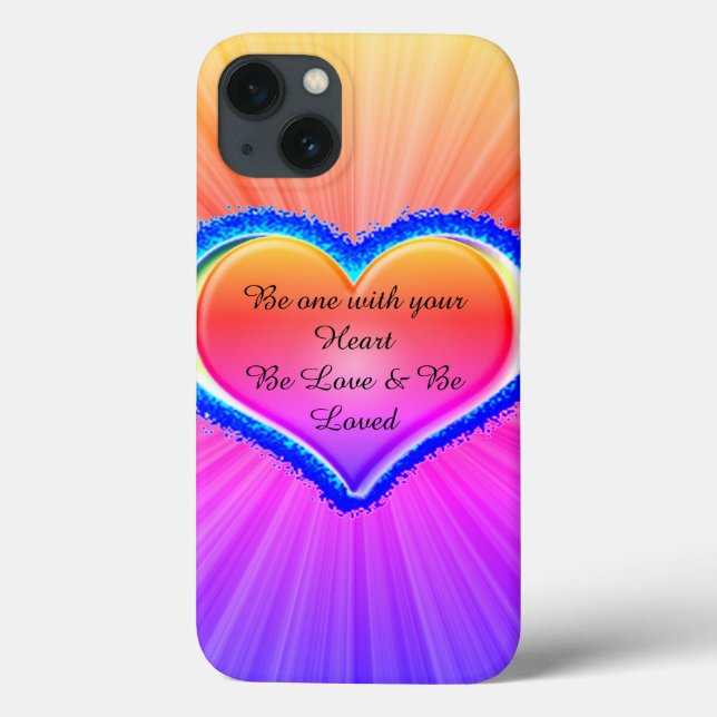 Rainbow Love Heart  Case-Mate iPhone Case (Back)