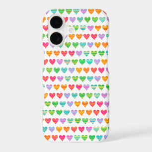 Rainbow Love Hearts Colourful Fun Cute Casing