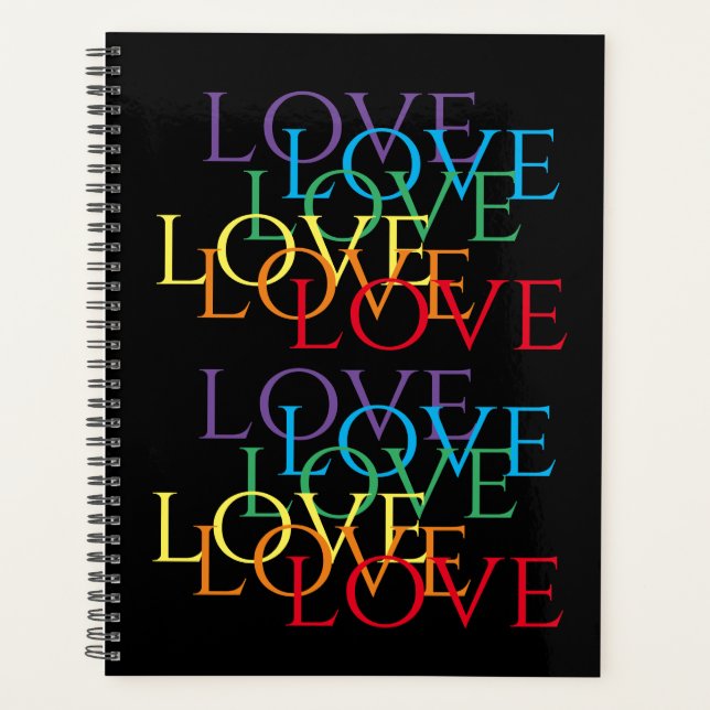 RAINBOW LOVE II 8x11 Planner Calendar (Front)