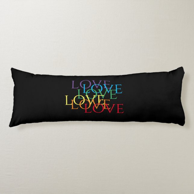 RAINBOW LOVE II Body Pillow  (Front)