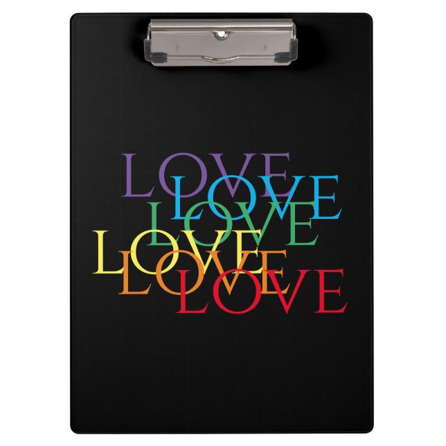 RAINBOW LOVE II Clipboard (Front)