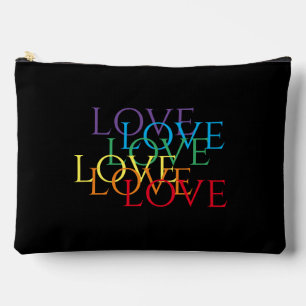 RAINBOW LOVE II Large Accessory Pouch Bag