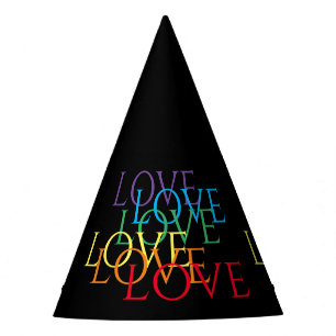 RAINBOW LOVE II Party Hat