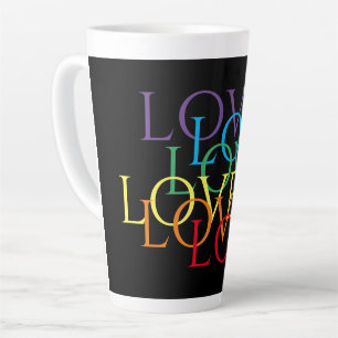 RAINBOW LOVE II Tall Latte Mug
