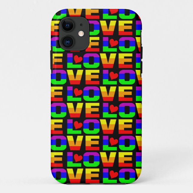 Rainbow Love iPhone 5 Case-Mate Case (Back)