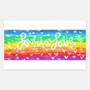 Rainbow LOVE is LOVE Sticker