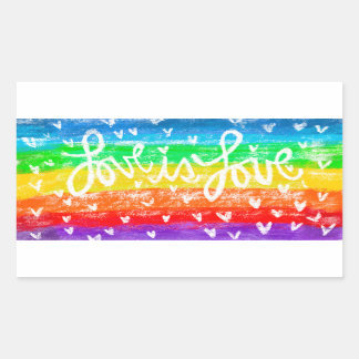 Rainbow LOVE is LOVE Sticker