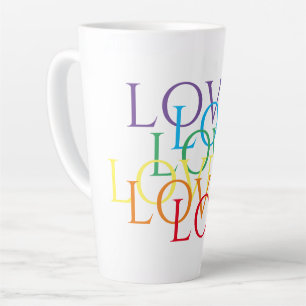 RAINBOW LOVE Latte Mug