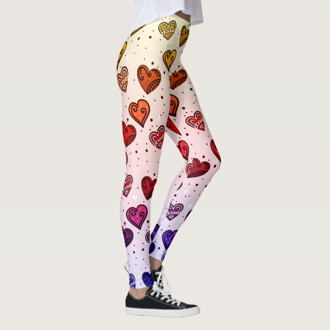 Rainbow Love Leggings (Right)