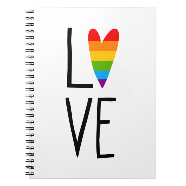Rainbow Love Notebook (Front)
