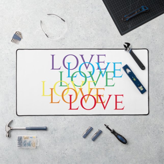 RAINBOW LOVE Office Studio Desk Mat  (Workstation)