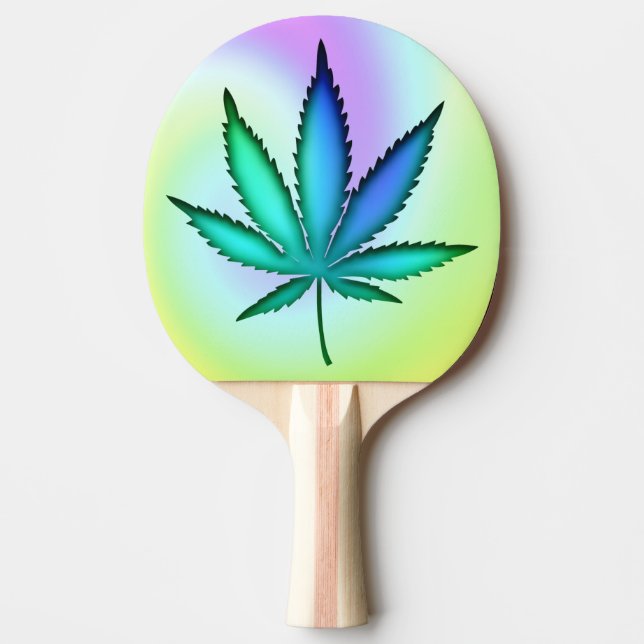 Rainbow Love  Ping Pong Paddle (Front)