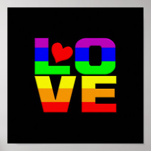Rainbow Love portfolio Poster